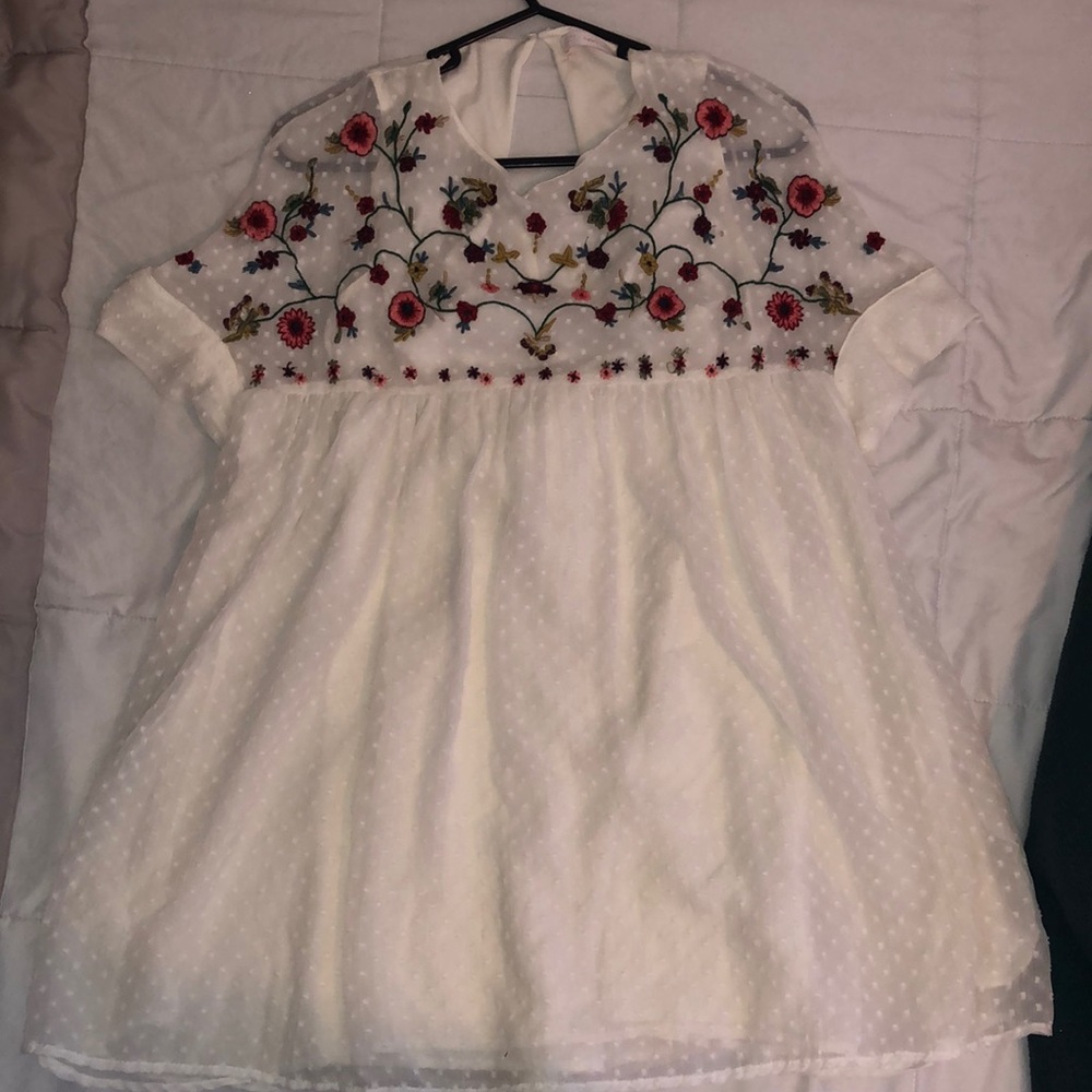 ZARA Babydoll Floral Romper (slightly worn, good condition)